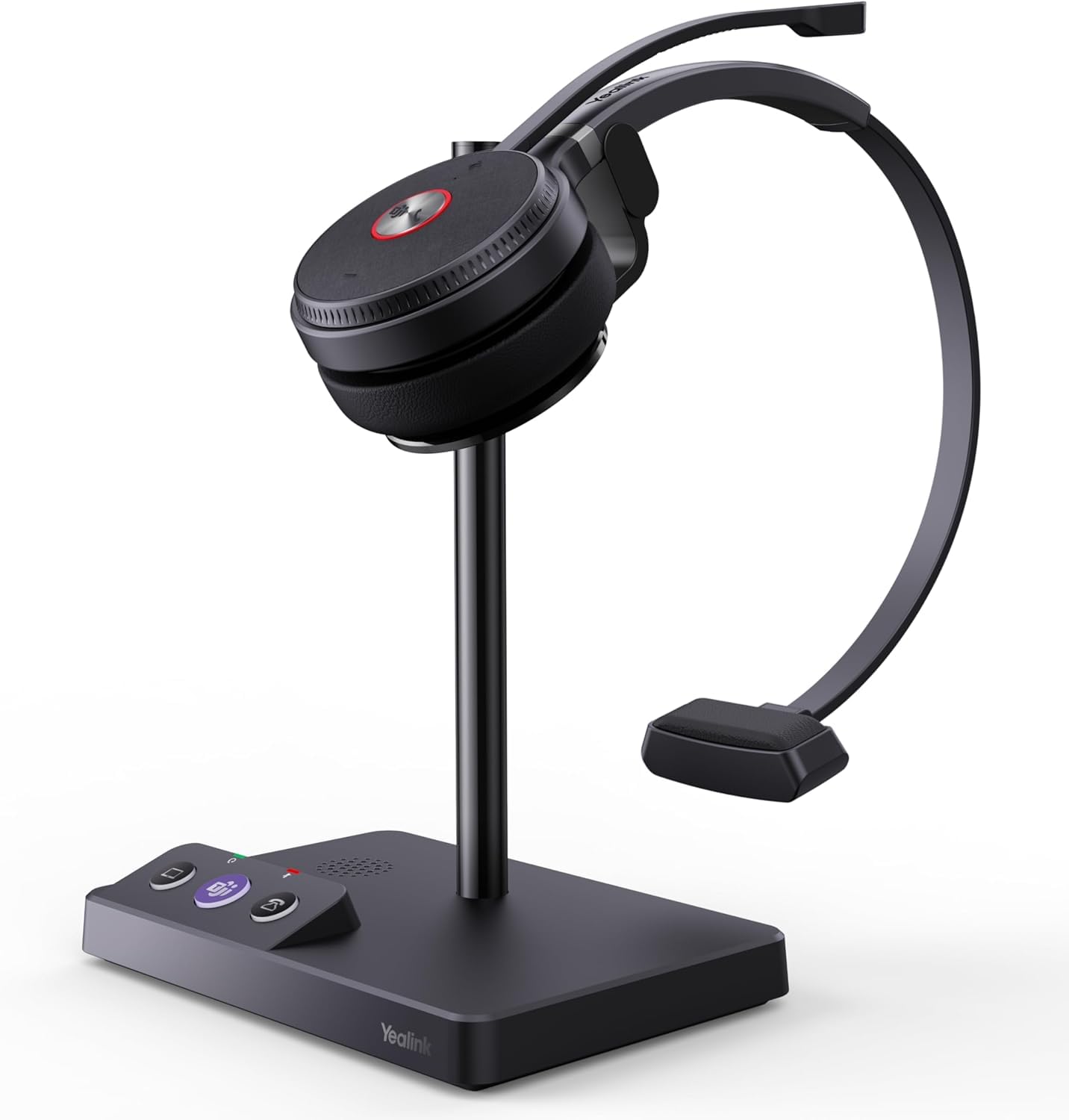 Yealink WH62 DECT wireless headset with base station, Mono Teams version V3 with telephone cable Yealink WH62 DECT wireless headset with base station, Mono Teams version V3 with telephone cable